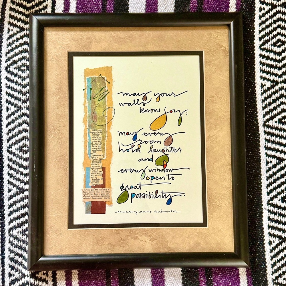 Open to Great Possibility — Original Framed Artwork by Mary Anne Radmacher